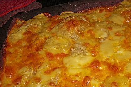 'Falscher' Flammkuchen mit Yufka - Teig 20