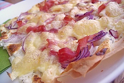 'Falscher' Flammkuchen mit Yufka - Teig 24