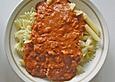 Nudeln an Teufelssauce