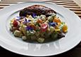 Frischer Kartoffelsalat in leichter  Sauce