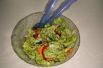 Salatsauce mit K&uuml;rbiskern&ouml;l f&uuml;r Blattsalate 2
