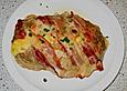 Pfeffer - K&auml;se - Hackbraten mit M&ouml;hren und Lauchzwiebeln aus dem R&ouml;mertopf