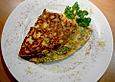 'Gr&uuml;nes' Omelette mit Champignons