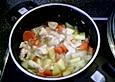 H&uuml;hnchen mit Gem&uuml;sebrei