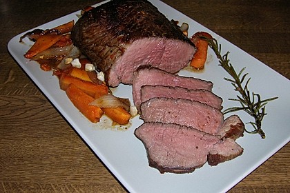 Rinderbraten mit Niedrigtemperatur gegart 6