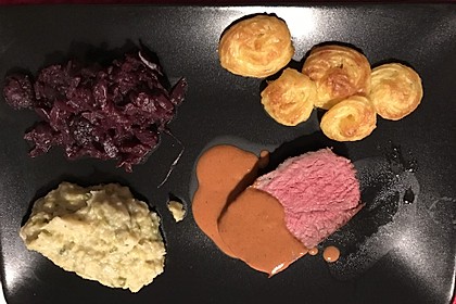 Rinderbraten mit Niedrigtemperatur gegart 9