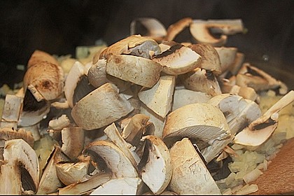 Schnelle Champignon - Tomaten - Rucola - Pfanne 6
