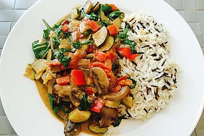 Schnelle Champignon - Tomaten - Rucola - Pfanne 3