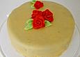 Fruchtige Giotto - Torte mit Marzipandecke