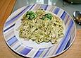 Tagliatelle verde mit Schinken - Sahne - Sauce