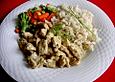 Putengeschnetzeltes mit Kr&auml;uterfrischk&auml;se