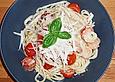 Spaghetti mit Riesengarnelen in Wei&szlig;wein - Sahne - Sauce