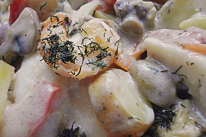 Fischauflauf Nicoise 3