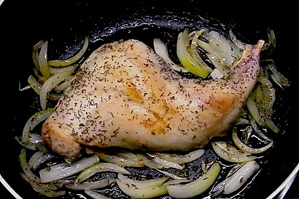 Kaninchen - Rosenkohl - Topf