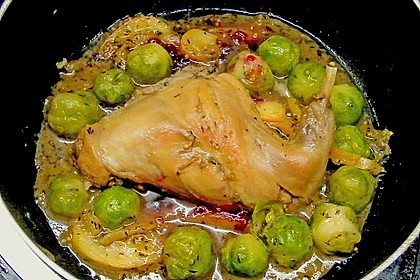 Kaninchen - Rosenkohl - Topf 1