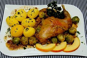 Kaninchen - Rosenkohl - Topf