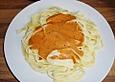 Tagliatelle mit Tomaten - K&auml;se - So&szlig;e