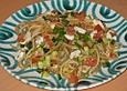 Mediterrane Spaghetti mit Zucchini, Tomaten und Feta - K&auml;se