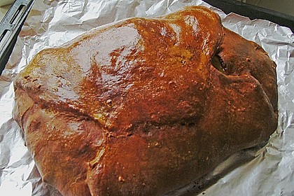Gem&uuml;se - Hack - Strudel mit Bechamelsauce
