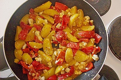 Vegetarische Kartoffel - Gyrospfanne