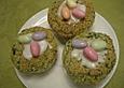 S&uuml;&szlig;e gr&uuml;ne Spinat - Muffin - Osternester