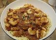 Spaghetti mit King Prawns in scharfer Kr&auml;uter - Knoblauch - Tomatensauce