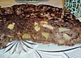 Apfelkuchen mit Rum und Schokolade