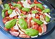 Einfacher Tomate - Mozzarella - Salat