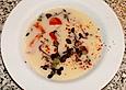 Kartoffelsuppe mit Fenchel und Flusskrebsschw&auml;nzen