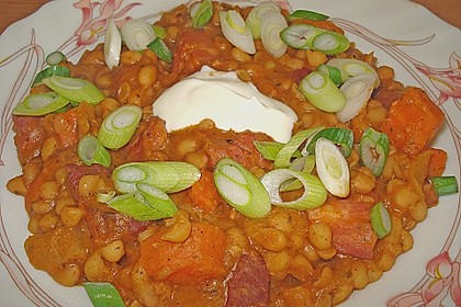 Kasseler - Bohnen - Pfanne &agrave; la Ellmi