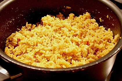 Urmelis cremig, feuriger Masala - Reis auf indische Art