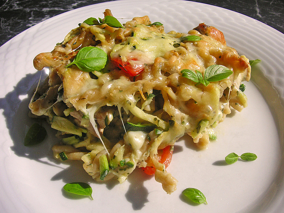 Leichter Nudel Zucchini Auflauf Rezept Mit Bild Chefkoch De