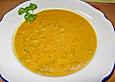 Karottensuppe mit Hackfleisch