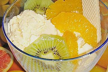 Orangeneis mit Joghurt