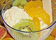 Orangeneis mit Joghurt