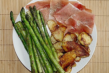 Gr&uuml;ner gebratener Spargel 2