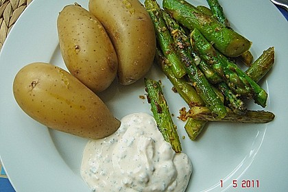 Gr&uuml;ner gebratener Spargel 5