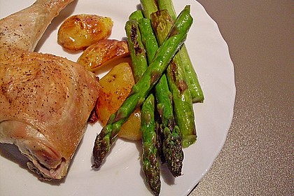 Gr&uuml;ner gebratener Spargel 9