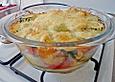 Vegetarischer Kartoffelauflauf italienische Art