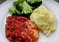 H&auml;hnchenschnitzel in Pfeffersauce