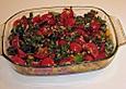 Ger&ouml;stete Paprika mit Tomaten und Sardellen
