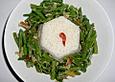 Asiatische Chili-Fisolen mit Reis