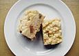 Rhabarber -  Zimt - Quarktorte mit Streusel