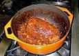 Rinderschmorbraten gespickt