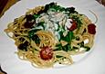 Spaghetti mit ger&ouml;stetem Knoblauch