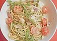 Spaghetti - Tomaten - Rucola - Salat mit Rosmarin