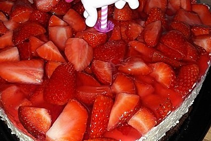 Erdbeerkuchen mit Vanillecreme 22