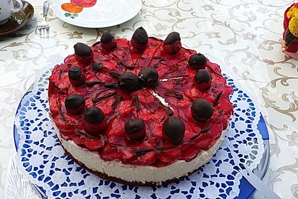 Erdbeerkuchen mit Vanillecreme 51
