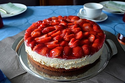 Erdbeerkuchen mit Vanillecreme 54
