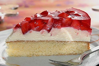 Erdbeerkuchen mit Vanillecreme 13